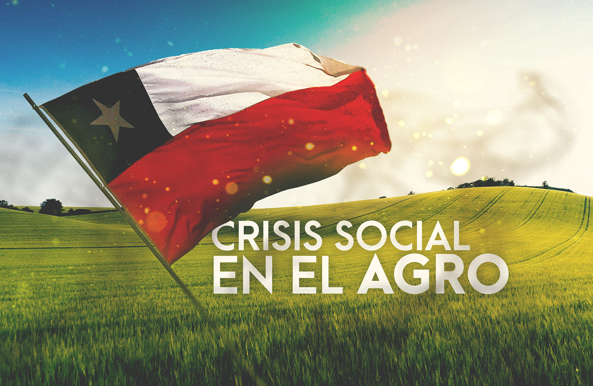 beautiful sunny day with green fields